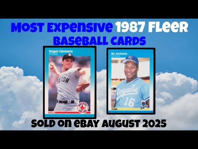 1987 fleer limited edition baseball cards most valuable Expensive eBay Sales - February 2025 1987 Fleer Baseball Cards 