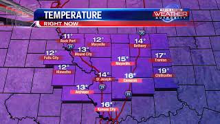 Bitter cold air moving in
