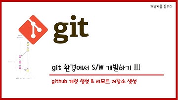 #2. Github 계정 등록 & 리모트 저장소 생성 (Git 환경에서 S/W 개발하기)