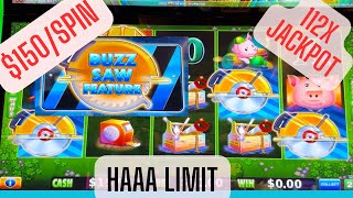 CRAZY BETS $150/SPIN SESSION ON HUFF N MORE PUFF WITH AMAZING JACKPOTS