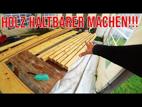 Damit behandelt man Holz am besten? - YouTube