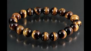 タイガーアイ10ミリ玉ブレスレット / Tiger's Eye Bracelets