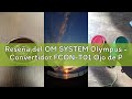 Reseña del OM SYSTEM Olympus - Convertidor FCON-T01 Ojo de Pez para TG-1, Negro