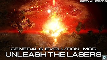 Gen Evo Mod | Unleash the Lasers - Red Alert 3 Mod, 3v3 Vs Brutal Ai, Multiplayer Gameplay - 2022