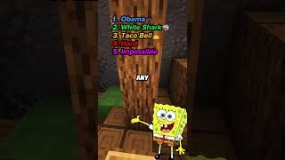 almost every person cant pass this - Dont Say the Same Thing as Me with Spongebob #shorts