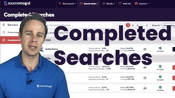 Viewing Completed Searches In SourceMogul