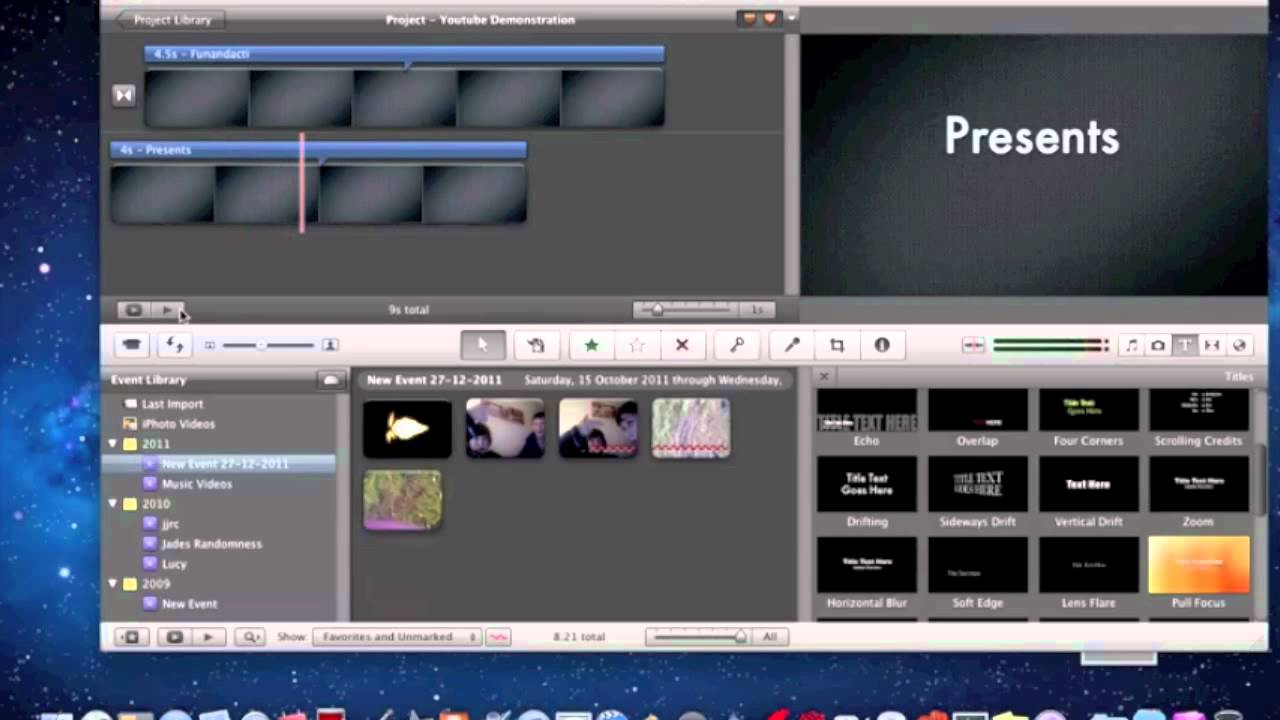 How to: Make introduction using iMovie '09 - YouTube