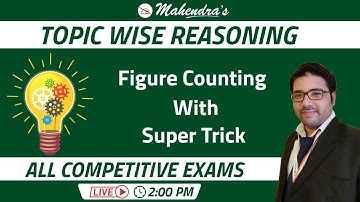 Topic Wise Reasoning | Figure Counting | All Competitive Exams | Kuldeep Mahendras | 2 PM