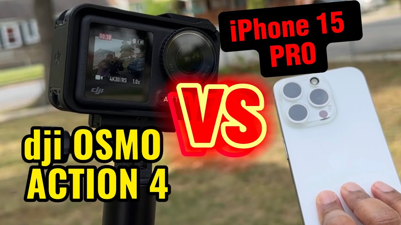 Raw Video Comparison: DJI Osmo Action 4 vs iPhone 15 Pro Max