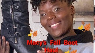 Macy's Fall Boot Haul.  #plussizefeet #plussize #PlussizeBootHaul #BootHaul