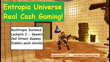 Entropia Universe Lockpick 2 Sewer Zombie Instance!