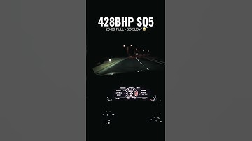 Stage 1 SQ5 Does Slowest Pull Ever 😭 | POV Night Drive #shorts #cars #sq5 #drivewithmcgowan #quattro