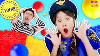 Color Theif🚨 vs Hey Jini Police👮🚓ㅣColorful Playground