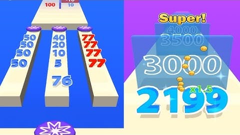 Numbers Master Merge Run 3D Gameplay 🔥😻 - Satisfying Number Match Games Android iOS New Update