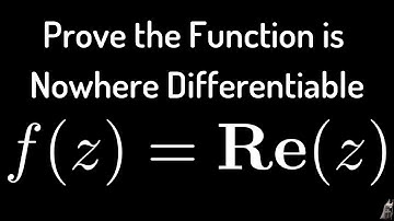 Cauchy-Riemann Equations: Proving a Function is Nowhere Differentiable 2