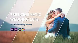 FREE Cinematic Wedding LUTs || Premiere Pro || After Effect || Final Cut Pro || Davinci Resolve
