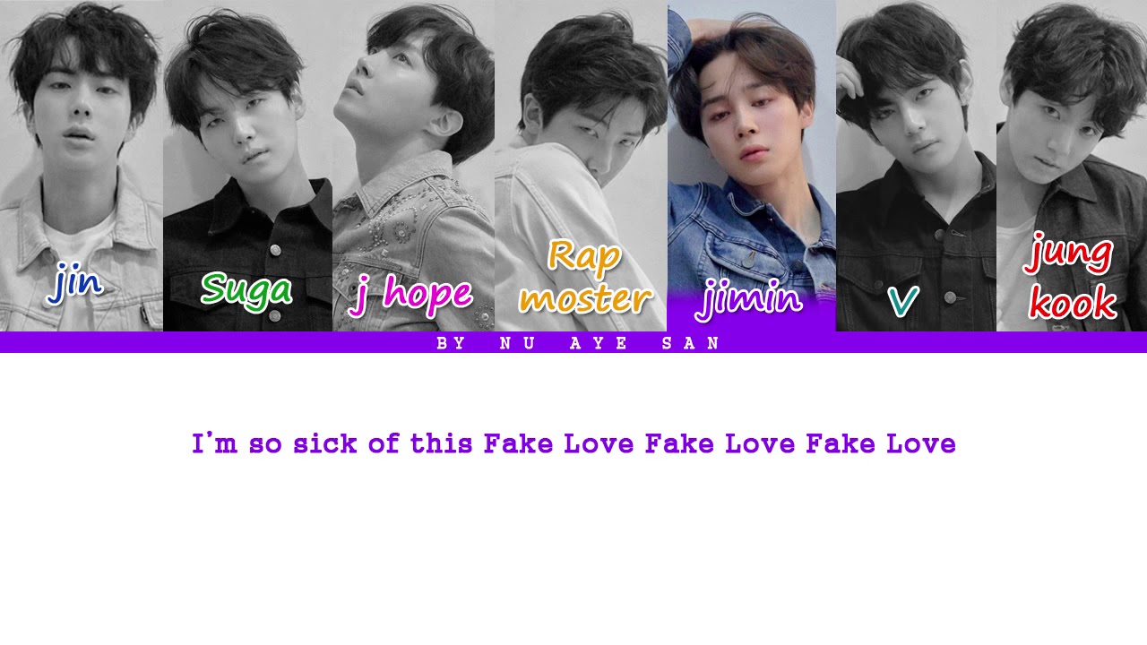 BTS(방탄소년단) “Fake Love” Lyrics (Color Coded Lyrics_Ham_Rom_Eng) YouTube
