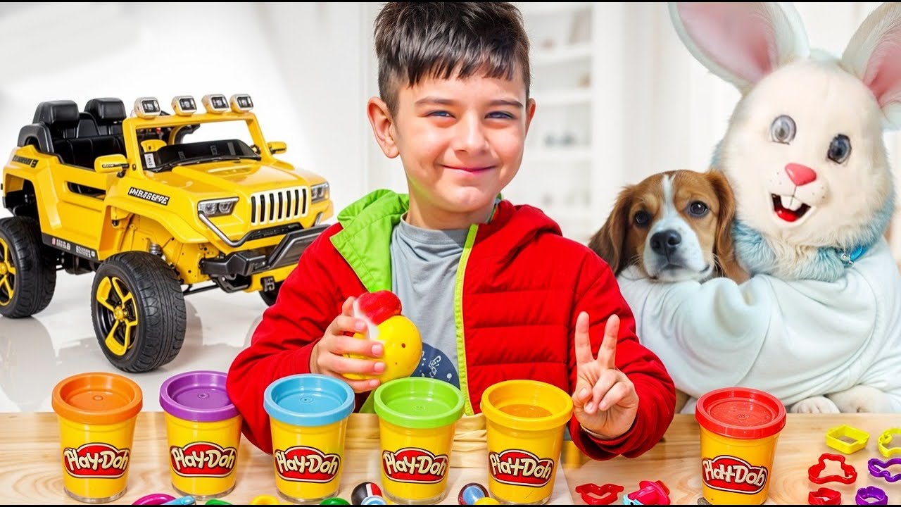 Play-Doh Fun | How to Make Play doh Creations | Adrien Plays With Play Doh Mr Head Velcro Mega Fun