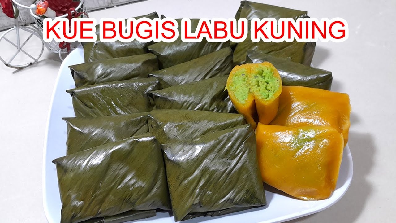 KUE BUGIS LABU KUNING LEMBUT BANGET| KUE MENDUT KUE KOCI KOCI LABU ...
