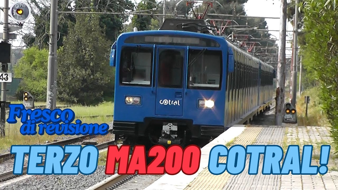 Caccia e viaggio sul secondo MA200 Revisionato! Il terzo MA200 Cotral sulla Ferrovia Roma - Lido