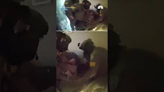 Hiding suspect falls through ceiling into arms of SWAT team