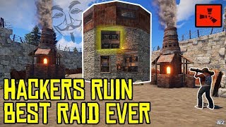 Hackers Ruin Our BEST RUST ROCKET RAID EVER!! - RUST