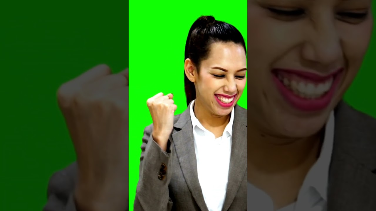 Green Screen Happy Girl Effect 