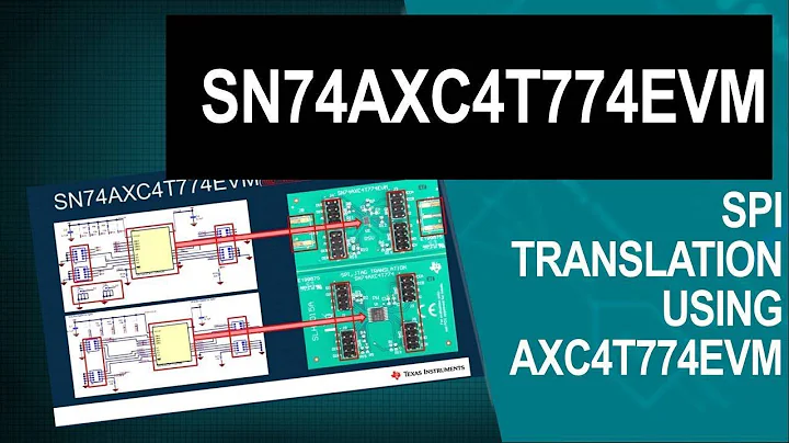 SPI JTAG Level translation using AXC4T774EVM