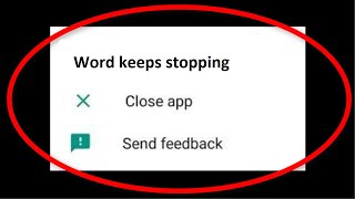 How To Fix Microsoft Word Keeps Stopping Error Android & Ios - Microsoft Word Not Open Problem - Fix