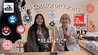 REALISTIC college decisions 2026 !! ivy league, state schools, and some random ones
