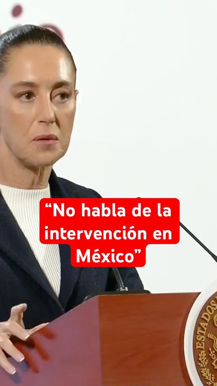Sheinbaum descarta intervención militar de Estados Unidos en México #shorts