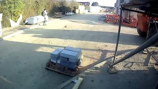 Exploring an active construction site.