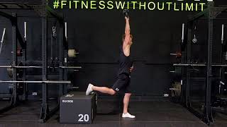 Split Squat with Overhead Press // Dynamic Shoulders