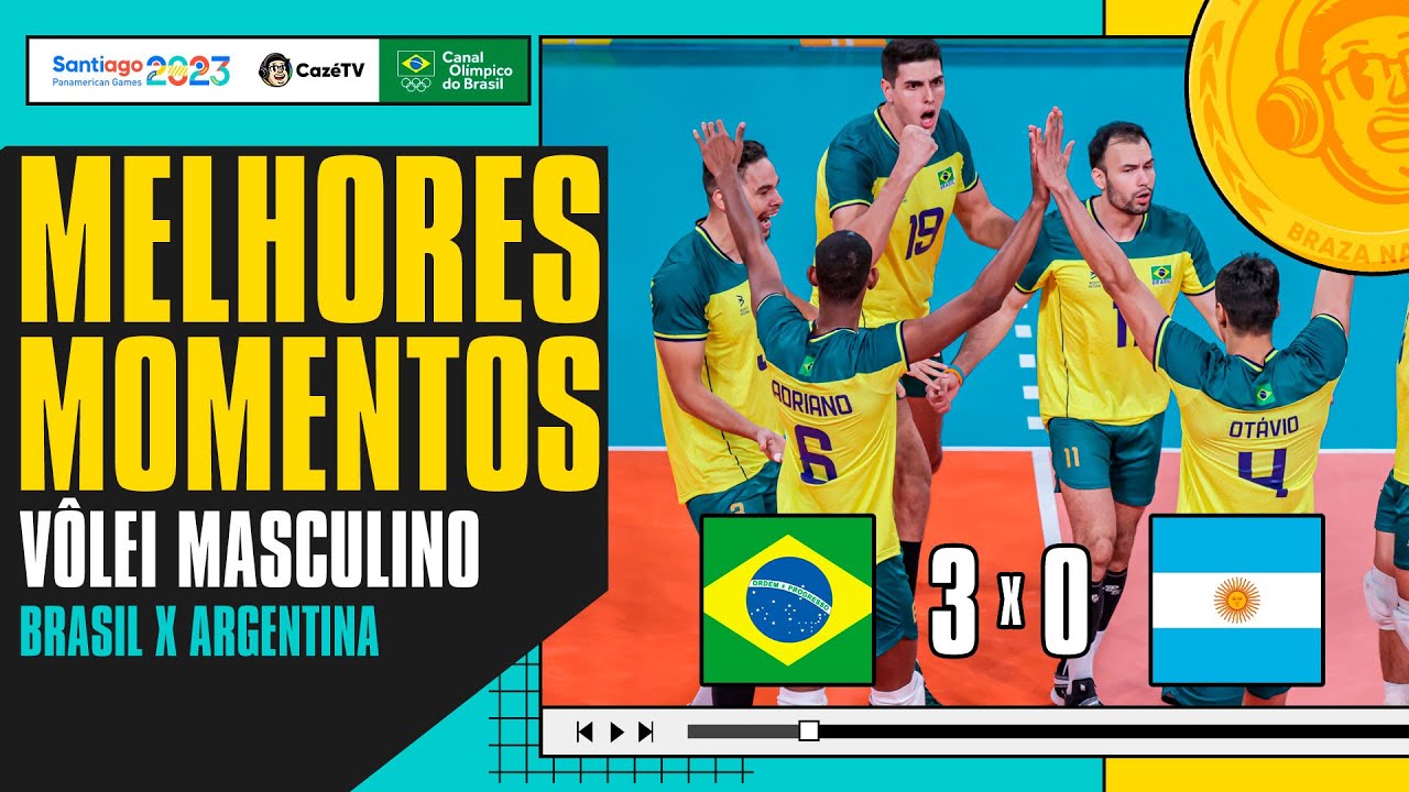 É OURO EM CIMA DA ARGENTINA! 🥇 | BRASIL 3 X 0 ARGENTINA | VÔLEI MASCULINO | PAN-AMERICANO 2023