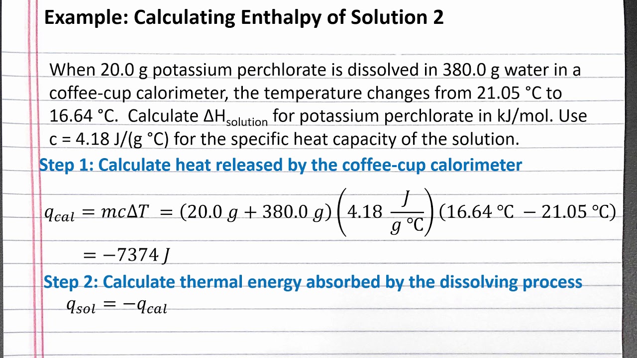 online enthalpy calculator