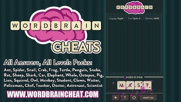 WordBrain Spider 6 Cheats | WordBrain Cheats | Spider 6 Answer
