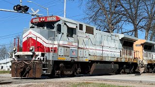 HMCR 8560 and HMCR 8539 crossing Hobbs Road in Huntsville, AL