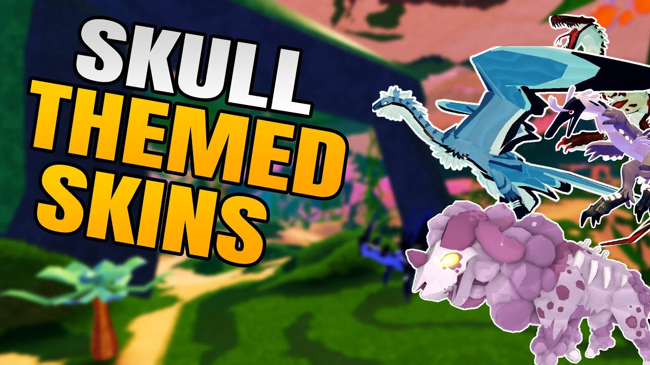 Bone Rattle Cos SKULL THEMED SKINS | Creatures of Sonaria | Roblox - YouTube