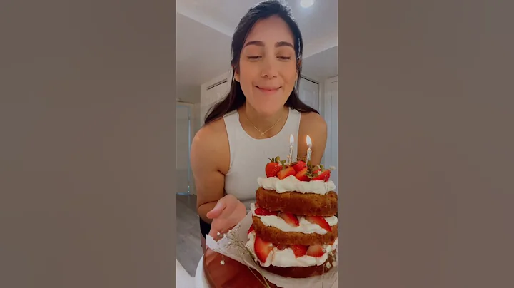 Strawberry Shortcake for my Birthday Cake 🍓 #food #foodie #recipes #chef #baking #sweet #pastry y