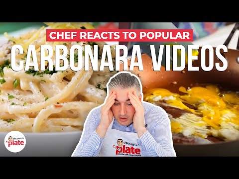 Italian Chef Reacts to Popular CARBONARA VIDEOS