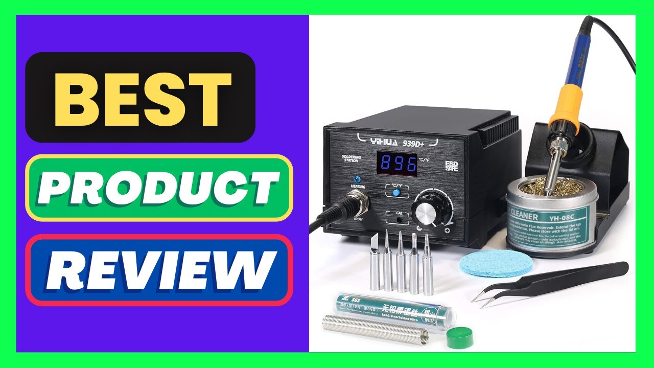 YIHUA 939D+ Digital Soldering Station, 75W Equivalent with Precision Heat