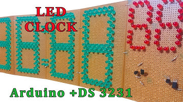 BIG LED clock with Arduino + DS 3231 module Part 01