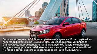 АвтоВАЗ повысил цены на все автомобили Lada
