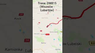 Trasa: DW815 (Wisznice - Lubartów)