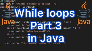 While loops for printing even numbers in Java