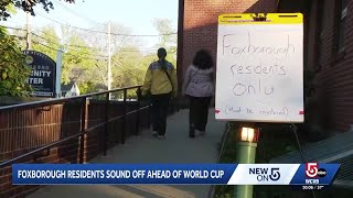 Traffic crowds top concerns amongst Foxborough residents ahead of World Cup
