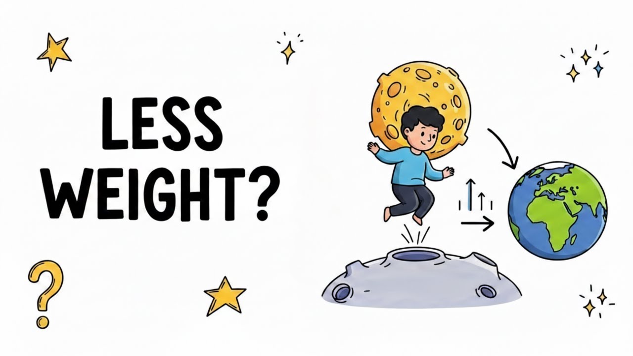 Why Do We Weigh Less on the Moon?