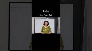 Indices - Zero Power Rule #icsemaths #education #learning #shorts #educator #2027 #mathalite