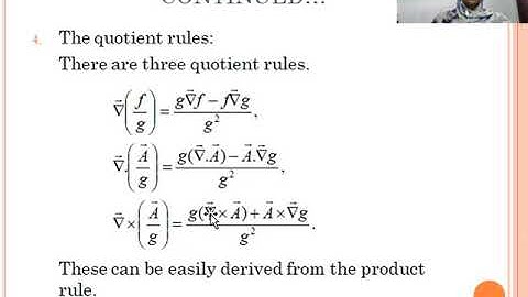 PRODUCT RULES AND SECOND DERIVATIVES LECTURE 4//INTRODUCTION TO ELECTRODYNAMICS//GRIFFITHS