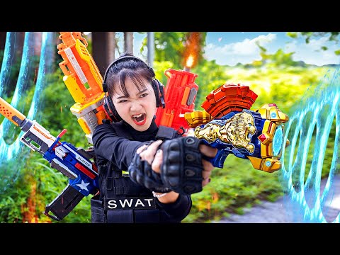 VTL Nerf War SUPER HERO GIRL Seal Warriors Nerf Guns Fight Criminals Ultimate Weapon of Sound